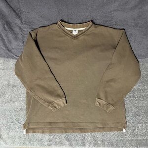 Vintage Men’s Large Columbia Crew Sweater Brown